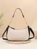 Bolso de Hombro de Color Sólido de Moda para Mujer 2025 Nuevo Estilo Bolso de Mano para Hombro Bolso Cruzado de Hombro con Textura Bolso de Mano