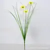 Arreglos Florales de Pensamientos Artificiales Transfronterizos para Decoración del Hogar, Decoración de Bodas, Flores Artificiales para Exteriores, Flores Artificiales al por Mayor