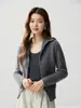 Cárdigan con Botón de Solapa para Mujer 2026 Otoño Invierno Nuevo Rojo Manga Larga Tejido Versátil Cálido Abrigo Suéter Top