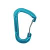 Hebilla colgante para mochila de exterior de aleación de aluminio directa de fábrica, mosquetón multifuncional tipo D troquelado en frío, gancho de resorte de aleación de aluminio para escalada