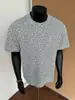 Camiseta Masculina de Verão com Manga Curta, Toque de Luxo, Estilosa e Fresca, Design em Sarja Pesada Estilo Americano, Manga Meia-Manga com Ombro Regular