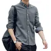 Camisa informal a rayas de verano para hombre, camisa de manga larga, nueva camisa de verano 2024, elegante y a la moda para hombre.