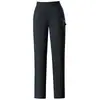 Pantalones Casuales de Hilo de Hielo de Dos Tonos de Cáñamo Estilo Chino de Nueve Puntos Verano Adelgazantes de Cintura Alta para Mujer de Mediana Edad Primavera y Otoño
