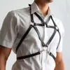 Popular cinturón de cuero para hombre YSF transfronterizo, correas de sujeción corporales para hombros, bondage, sujeción de cuero estilo SM oscuro