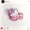 Organizador de Documentos de Acrílico Cinnamoroll Clip de Carpeta de PP Papelería Sanrio Portaclip Transparente de Dibujos Animados
