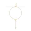 Collar Coreano Ins Super Hada Nicho Encanto Joyería de Moda para Mujer Collar Simple de Lazo Borla de Perlas