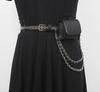 Cinturón de falda para mujer, cadena de cintura de metal de alta calidad, cadena de traje decorativa, cinturón de cintura de cuero a juego, bolso de cintura 2022, nuevo
