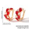 Brincos Mona Lisa Europeus e Americanos Mais Vendidos Cristal Zircônia Moda Ouro Rosa Brincos Zircônia Joias de Orelha Brincos Transfronteiriços