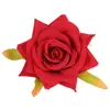 Cabezas de Flores de Rosa de Terciopelo DIY Accesorios para Ropa y Sombreros Accesorios de Flores Artificiales Materiales para Corsage Fotografía del Hogar Graduación Flores Artificiales
