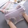 Calcinha Máscara Novo Estilo Cintura Média-Alta para Mulheres, Microfibra de Gelo Ultrafina Antibacteriana Crotch de Seda de Amoreira Tamanho Grande Modeladora de Bumbum