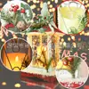 Novo produto Decoração de Natal Lâmpada de Vento Decoração de Mesa de Natal Luz Noturna Decoração de Vitrine Adereços de Lâmpada de Vela