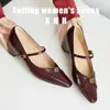 Zapatos Mary Jane de tacón grueso con una sola tira, estilo Chanel pequeño, a la moda, otoño 2026, zapatos para ir al trabajo, punta fina, tacones altos, para mujer, corte bajo