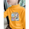 Camiseta Interior de Felpa Cepillada para Niños, Estilo Nuevo Otoño/Invierno 2026, Cuello Semi-Alto, Ropa Interior Cálida, Top Casual, Moderno