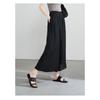 Qualidade Japonesa e Coreana Verão 2025 Novos Calça-Saia Solta Emagrecedora de Cintura Alta Casual Finos Cropped de Perna Larga para Mulheres