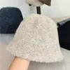 Fieltro de Moda Mezcla de Lana Sombrero Cloche para Mujer Tendencia Otoño Invierno Estilo Coreano Estilo Japonés Versátil Sombrero de Cubo Sombrero de Pescador Forma de Campana