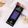 10 Peças/Caixa Velas Longas, Velas Coloridas para Jantar à Luz de Velas, Velas Cilíndricas para Restaurante Ocidental, Iluminação Doméstica para Queda de Energia de Emergência