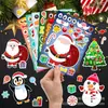 6 Piezas/Set de Pegatinas Populares de Navidad para Disfrazar Niños Juguete Pegatinas de Decoración Festiva de Amazon