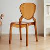 Silla Corona de Reina Acrílica Lujo Ligero Casual Apilable Hotel Plástico Silla de Comedor Café Silla Transparente Red Social