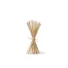 Fabricante de espetos para churrasco, espetos de bambu de ponta dupla, espetos de tripa de pato, curtos e finos, espetos de face de frango, espetos de bambu para coração de frango grelhado, 3,5 mm*35 cm