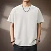 Nueva Camiseta de Verano 2026 Estilo Retro Americano Cuello Redondo Manga Corta para Hombre, Estilo Montaña Exterior Tendencia Americana High Street Top para Hombre