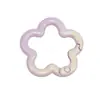 Cuentas de Mosaico Coloridas Flor Grande Cierre de Primavera Llavero DIY Cadena para Teléfono Accesorios de Aleación Piezas Pequeñas Bolsa Anillo Conector para Colgar