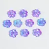 Cuentas de Vidrio de Flor de Cerezo Glaseado de 14 mm con Agujero Recto Accesorios para Joyería DIY Pulsera Collar Cuentas Hechas a Mano Material de Cuenta Suelta