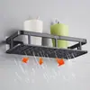 Estante de Almacenamiento para Baño Transfronterizo, Organizador de Baño de Pared, Estante de Almacenamiento de Tira Larga de Plástico sin Taladro para Fregadero de Cocina