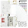 Em Estoque Transfronteiriço Planejador de Fichário A6 Caderno com Padrão Mármore Couro PU Fichário de 6 Furos Planejador de Orçamento Cash