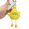 Pingente de bolsa bola de carvão pequena de pelo de coelho rex no atacado, decoração de boneco elfo para mochila, chaveiro de carrinho de brinquedo de desenho animado