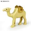 Colección Dorada 58 Modelos de Animales Pequeños: Elefante, Camello, Caballo de Guerra, Orangután, Modelo de Tierra Bloques de Construcción de Partículas Pequeñas Juguetes, Venta al por Mayor Transfronteriza