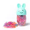 Gomas Elásticas Infantiles de Pascua Transfronterizas Que No Dañan el Cabello, Accesorios Negros para el Cabello, Ligas para el Cabello de Niñas, Gomas Desechables para el Cabello