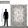 1pc novo padrão de flor tela de janela 3D impressão digital direto da fábrica quarto sala estar decoração desgaste haste tela de janela
