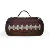 Bolsa de Lápices Creativa de Rugby Gran Capacidad Bolsa de Papelería Portátil Capa Única Completamente Impresa Almacenamiento de Lápices Estuche para Estudiantes de Primaria y Secundaria