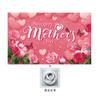 Tema Transfronteiriço Dia das Mães Festa Feliz do Dia das Mães Tecido Decorativo Rosa Banner Bandeira Puxando Bandeirinhas Tecido Pendurado
