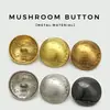 Botones Metálicos Vintage en Forma de Hongo Versátiles para Abrigos de Tweed, Chaquetas de Traje, Botones Decorativos, Abrigos de Piel y Gabardinas con Botones Curvos