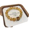 Cristal Tart Amarillo Natural Partículas Grandes Rojo Sangre de Buey Flor de Pegamento Rojo Piedra Ojo de Tigre Pulsera de Arroz Pulsera del Año Animal
