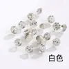 Uñas de celebridad de internet Shi Yue punta inferior diamante ocho grandes ocho pequeños diamantes 33 facetas tridimensionales apiladas joyas de diamante para uñas coloridas full diamond