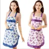 Delantal de encaje floral rosa de fábrica Cocina hogar evento feliz Lindo estilo coreano halter moda restaurante cintura