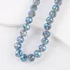 Pulseira com Pingente de Flor Bola de Cristal Multifacetado de Vidro de 8mm Pulseira Pingente Cristal Artificial DIY Contas Soltas Semi-Acabadas