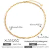 Collar Básico de Acero Inoxidable con Cruz Modelo Clásico Versátil Cadena de Corazón Broche de Nariz de Cerdo Chapado en Oro Real de 18K Collar Impermeable