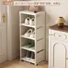 Sapateira cor creme, economizadora de espaço, sapateira para chinelos de banheiro, prateleira de armazenamento para banheiro, sapateira simples para armazenamento de sapatos em ambientes internos