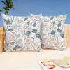 Fronha Floral Fresca Tamanho Grande Almofada de Sofá de Escritório Sala de Estar Lavável Almofada Lombar Travesseiro de Encosto Vintage