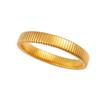 Explosões não desbotam pulseira de aço titânio textura ouro 18K estilo europeu e americano personalidade nicho anel liso pulseira joias de alta qualidade