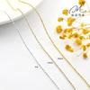 Corrente de Bolinhas de Ouro 14K, Corrente de Bolinhas, Pulseira Colar Borla Acessórios de Corrente Brilhante, Materiais Acessórios de Joalheria DIY Feitos à Mão