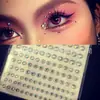 Pegatinas de perlas para maquillaje semicírculo adhesivo Pegatinas de perlas diy individuales autoadhesivas piel pintada perlas blancas puras pegatinas cara