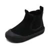 Novas Botas Infantis Outono/Inverno 2022 Estilo Coreano Botas Chelsea de Cano Médio Solado Macio Estampa de Leopardo Sapatos de Bebê Atacado