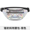 Bolsa de Cintura para Corrida ao Ar Livre Transfronteiriça para Homens e Mulheres Bolsa Transversal Esportiva Fitness Colorida a Laser Bolsa de Moedas de Grande Capacidade Bolsa para Celular