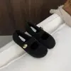 Zapatos retro Mary Jane grises con una sola tira, adecuados para otoño e invierno, con un diseño cálido forrado de felpa, y disponibles como mocasines para mujer
