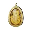 Colgante de Aleación Guanyin Mazu Guan Gong Cinco Dioses de la Riqueza Chapado en Oro y Plata Real Adorno Colgante para Coche Espíritu Guardián Artículo Popular en Transmisión en Vivo