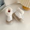 Botas de Nieve para Bebé, Zapatos de Algodón con Forro Polar para Niño, Zapatos para Bebé, Suelas Blandas, Zapatos para Bebé de 0 a 1 Año, Otoño e Invierno para Mujer
